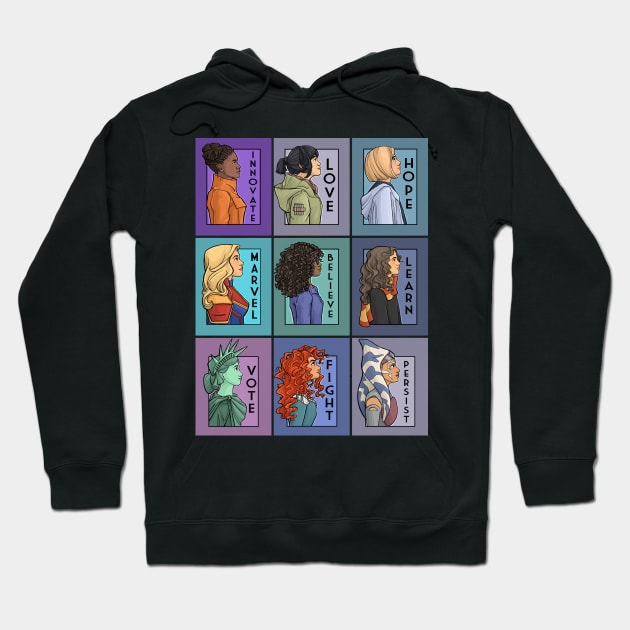 She Series Collage- Version 2 Hoodie by KHallion